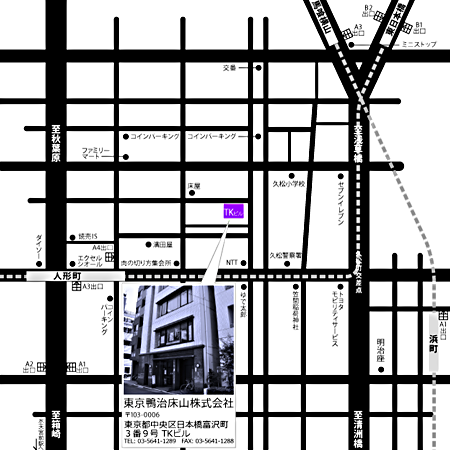 鴨治床山地図